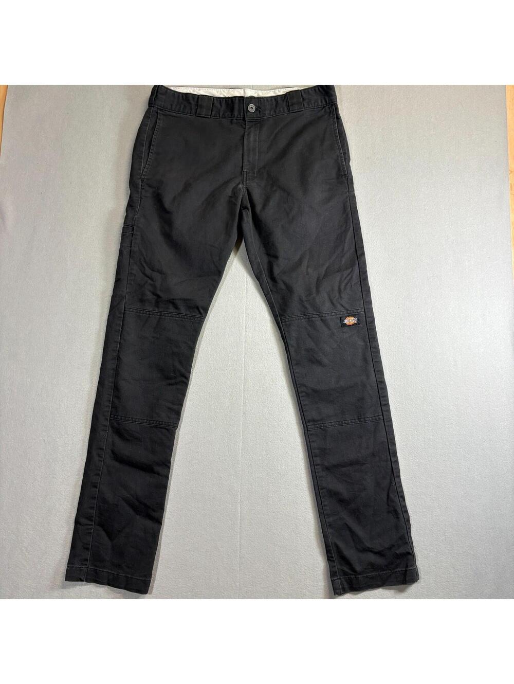 Dickies Skinny Work Pants Womens Fits Like 32x32 Black Stretch Utility Skate